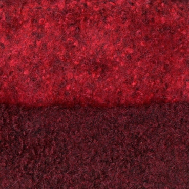 Walkmütze rotmeliert - zweifarbig