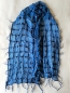 Preview: Nunofilz-Gitterschal, blau "Stone washed"