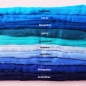 Preview: Kammzug Merino Farbzusammenstellung "Blau-Türkis" 100g