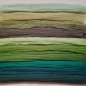 Preview: Kammzug Merino Farbzusammenstellung "Grün" 100g