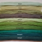 Preview: Kammzug Merino Farbzusammenstellung "Grün" 100g