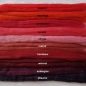 Preview: Kammzug Merino Farbzusammenstellung "Rot" 100g