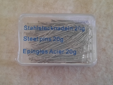 Klöppelstecknadeln, fein,  mit Metallköpfchen, 20g