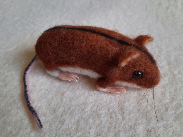 Filztiermodell Brandmaus (Apodemus agrarius) - AUF BESTELLUNG