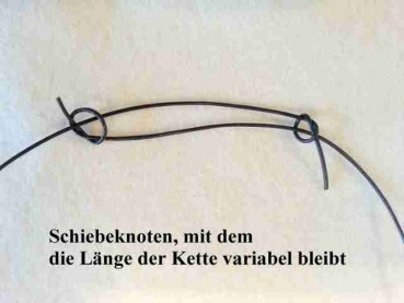 Preview: Lederband 1 mm schwarz