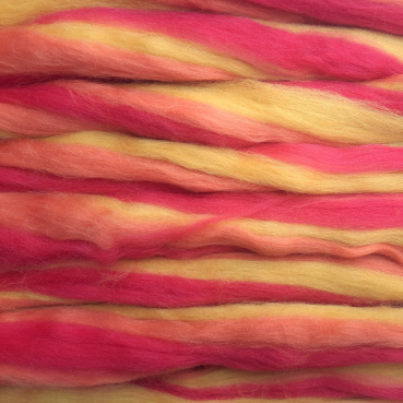 Merinokammzug Multicolor "Rot-Orange-Gelb" 50g