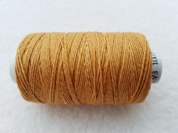 Klöppelgarn, starkes Leinen (Nel 23/3) - cognac, 100m