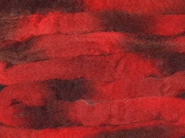 Kammzug Space - Farbe "Mohn" 50g