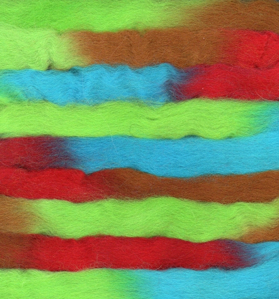Kammzug Space - Farbe "Quietschvergnügt" 50g