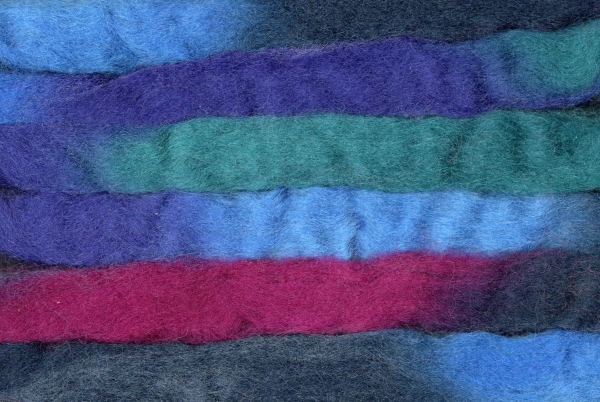 Kammzug Space - Farbe "Morgenhimmel" 50g
