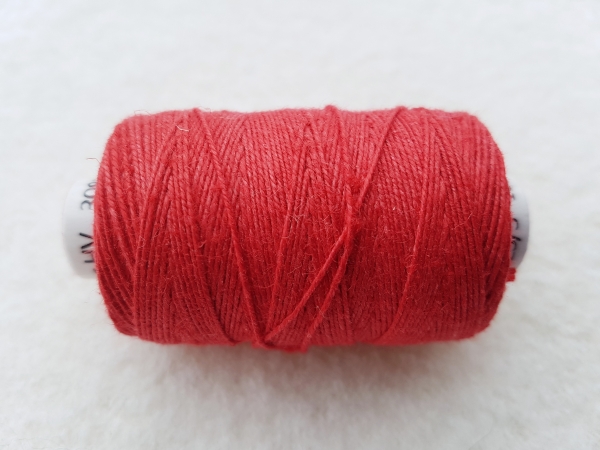 Klöppelgarn, starkes Leinen (Nel 23/3) - rot, 100m