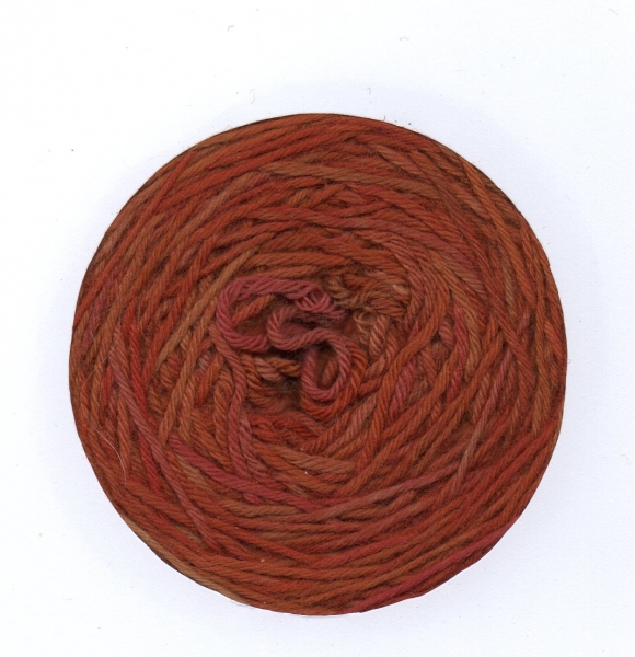Sockenwolle 6fach, handgefärbt,100g, Farbe 17