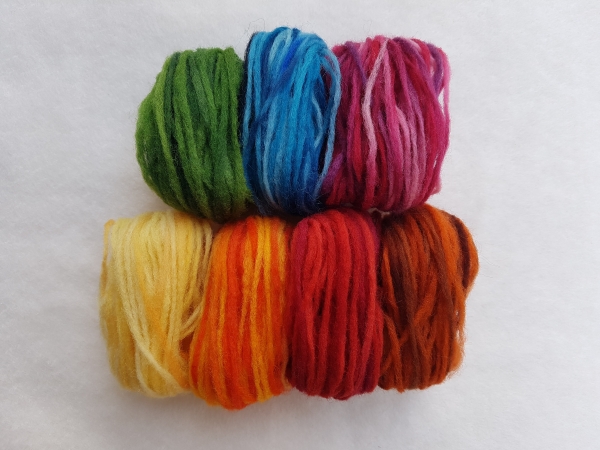 Vorgarn "Floating Colour" 7 Farben-Mix 20g (ca. 80m)