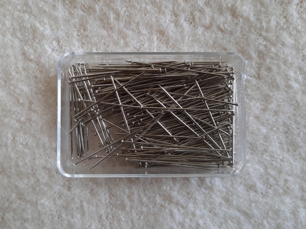 Klöppelstecknadeln, fein,  mit Metallköpfchen, 20g