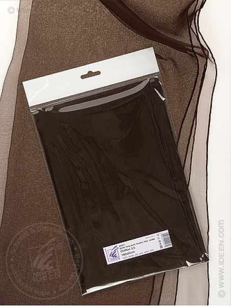 Chiffonschal dunkelbraun