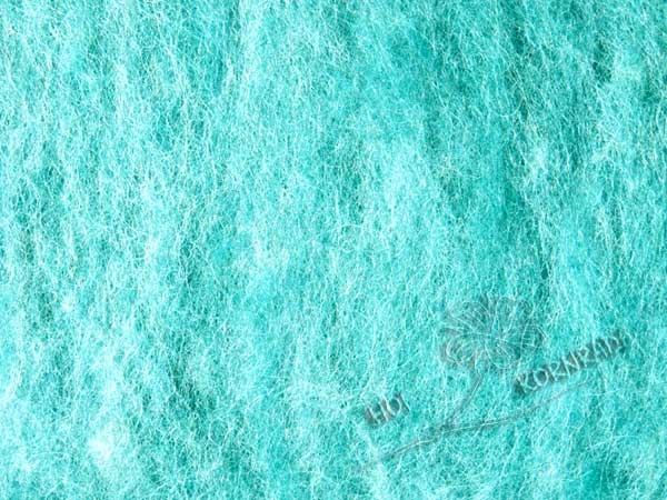 Krempelvlies Bergschaf Melange Amazonit 50g