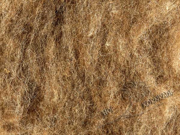 Krempelvlies Bergschaf Naturmelange "beige dunkel" 50g