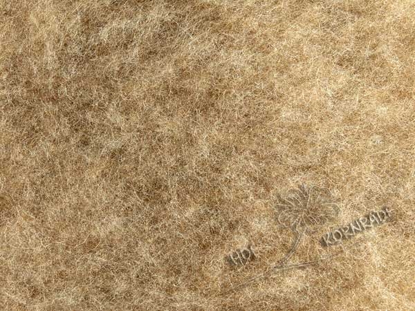 Krempelvlies Bergschaf Naturmelange "beige mittel" 50g
