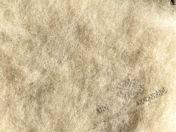 Krempelvlies Bergschaf Naturmelange "beige hell" 50g