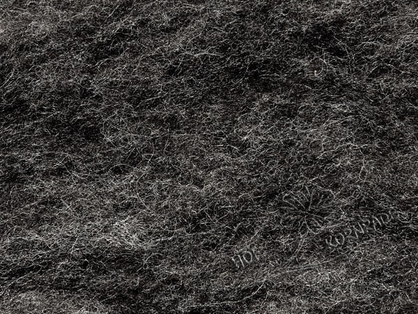 Krempelvlies Bergschaf Naturmelange anthrazit 50g