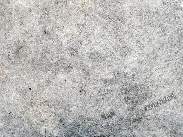 Krempelvlies Bergschaf Naturmelange hellgrau 50g