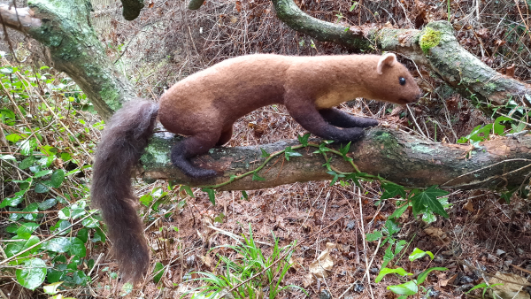 Filztiermodell Baummarder (Martes martes) - AUF BESTELLUNG