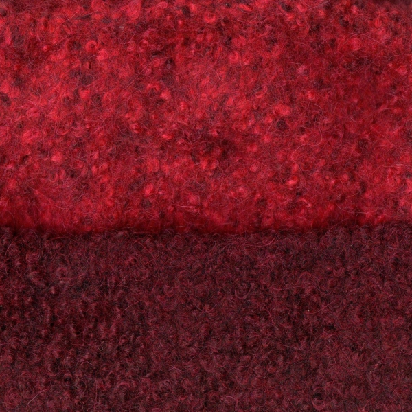 Walkmütze rotmeliert - zweifarbig