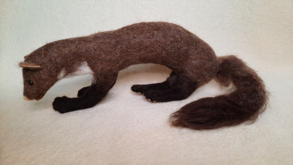 Filztiermodell Steinmarder (Martes foina) - AUF BESTELLUNG