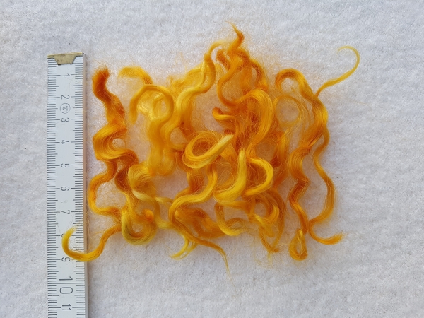 Wensleydale-Locken, 20g, handgefärbt (goldgelb)