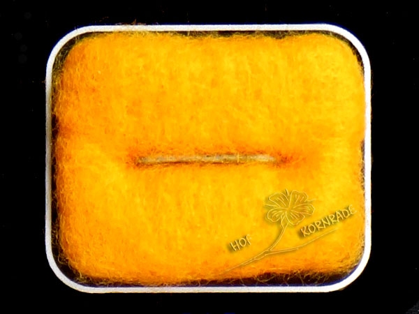 Merinowolle im Vlies, Farbe "Sanddorn" 50g