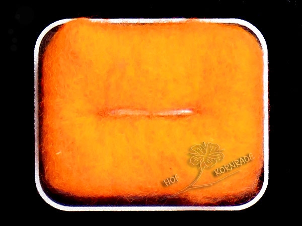 Merinowolle im Vlies, Farbe "Orange" 50g
