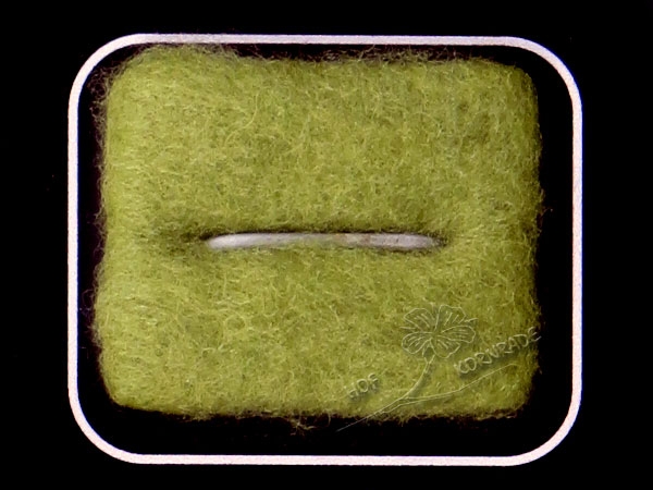 Merinowolle im Vlies, Farbe "Olivgrün mittel" 50g