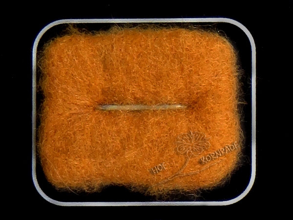 Merinowolle im Vlies, Farbe "Kokosnussbraun" 50g
