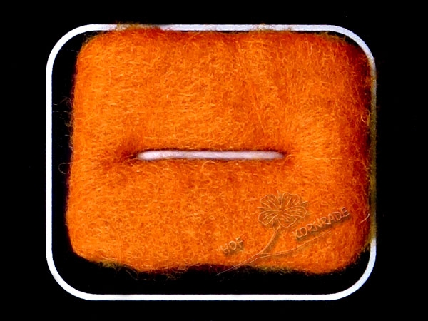 Merinowolle im Vlies, Farbe "Cognac" 50g