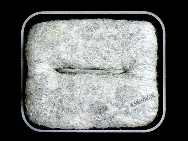 Merinowolle im Vlies, Farbe "Silbergrau" 50g
