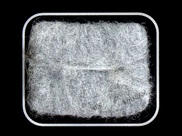Merinowolle im Vlies, Farbe "Platingrau" 50g