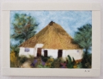 Filzgemälde "Pfarrwitwenhaus Groß Zicker"
